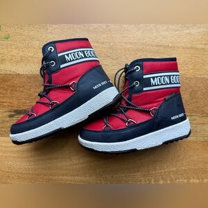Moon Boot Kids' Jr Boy Mid Boots Size 12.5 EU Sz 30